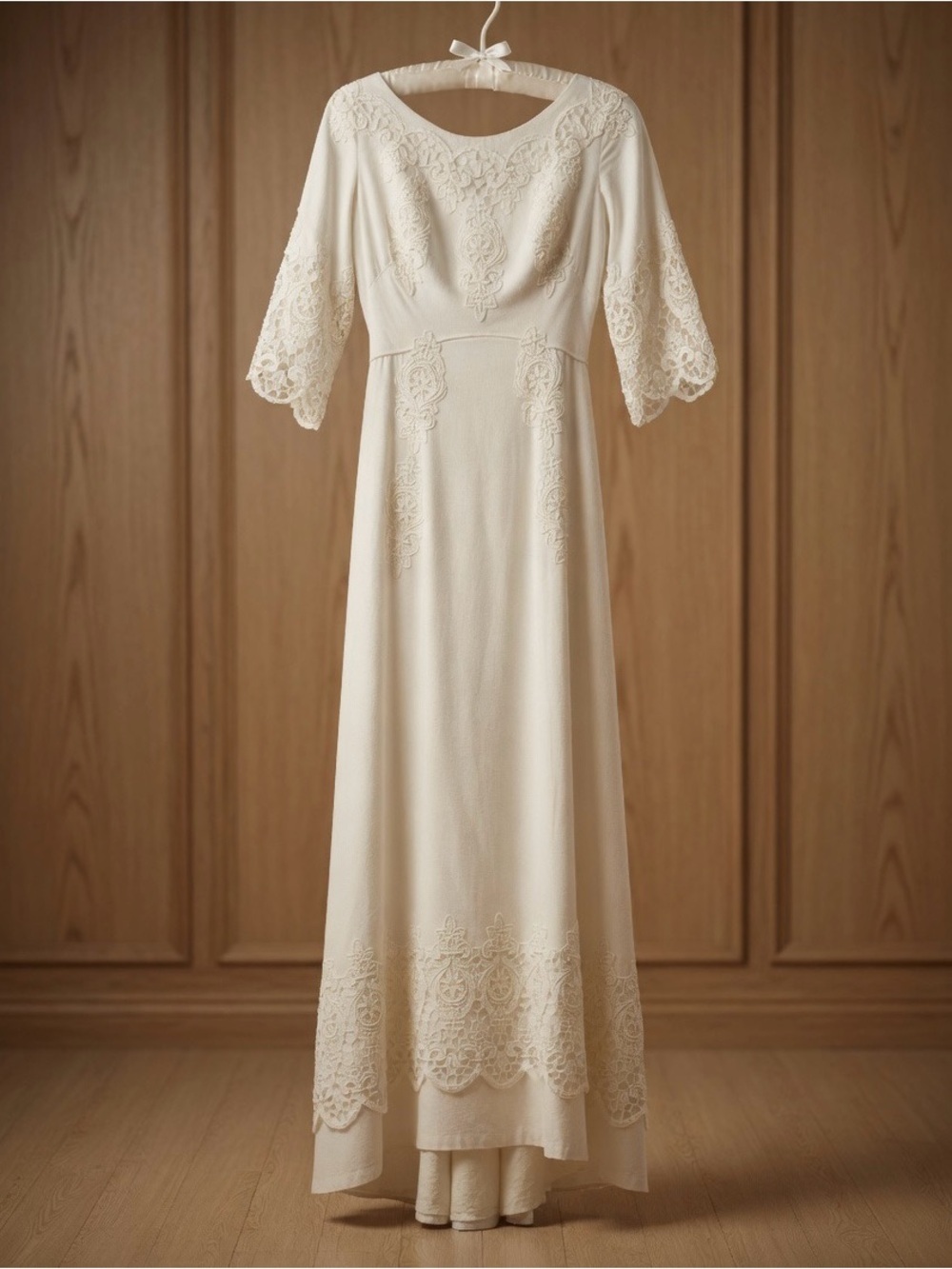 VINTAGE ALFRED ANGELO EDYTHE VINCENT MID 60s WEDDING DRESS